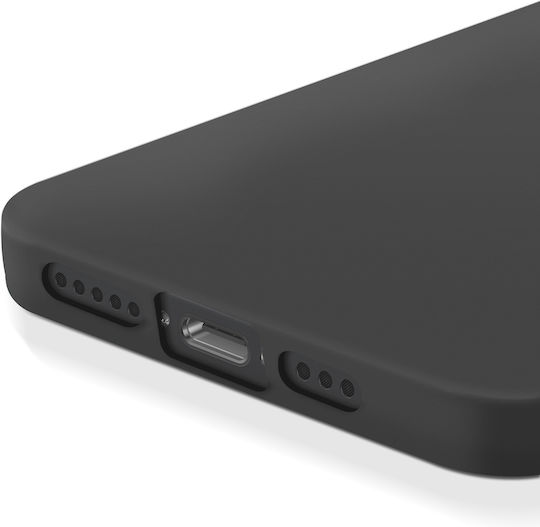 Akashi Case Iphone 17e Soft Silicone Matte Finish Black