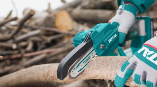 Total Pruning Battery Chainsaw 1x2Ah 20V 1.66kg with Blade 13cm