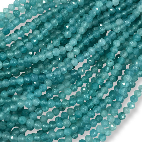 Amazonite Πέτρες 5mm Faceted Σειρά 37cm 90 Χάντρες