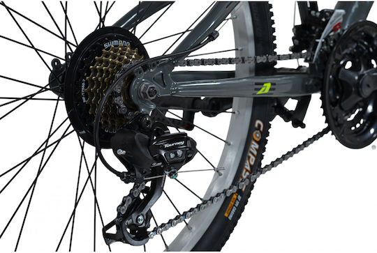 Alpina 24" Bicicletă Copii Mountain Bike Gri