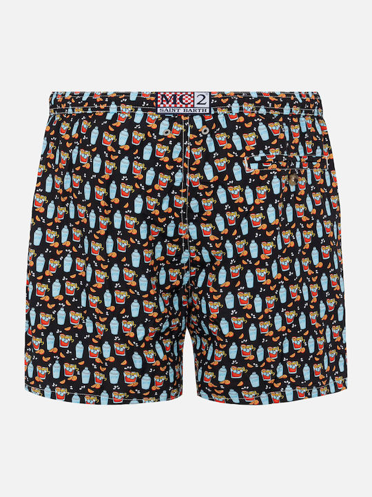 Lighting Micro Fantasynegroni Drink Men's Swimwear Shorts Negroni with Patterns