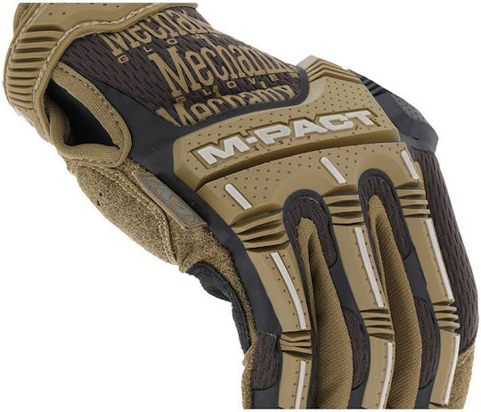 Mechanix Wear M Pact Brown XL Gloves for Work Brown Synthetic Leather 1pcs