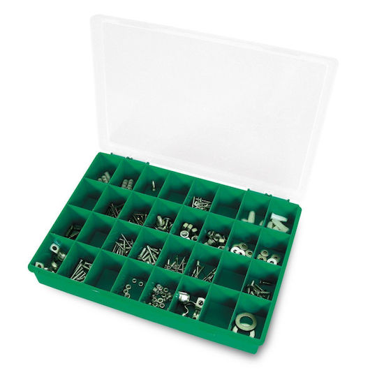 HQ TAYG-BOX5 Кутия За Инструменти С 32 Позиции Зеленa 33x25x5.4см