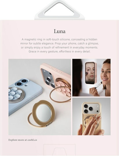 Uniq Coehl Luna Anti-Slip Cell Phone Stand in Beige Colour