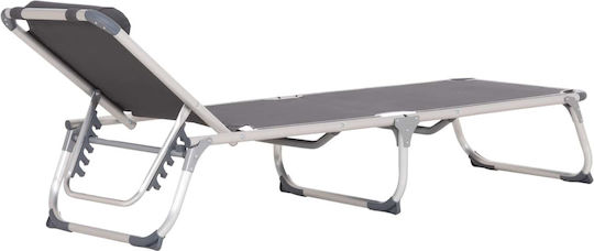 Gray Aluminum Beach Sunbed