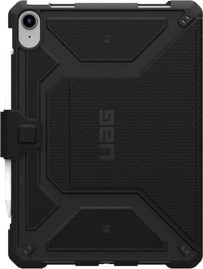 UAG Metropolis Tact Armr Flip Cover Durable Black (Apple iPad 10.9 2022 10th Gen/ iPad 11 A16 2025 11th)