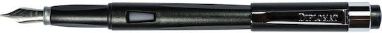 Diplomat Magnum Stilou Medium 0.8mm Gri Din Oțel Cu Cerneală Neagră