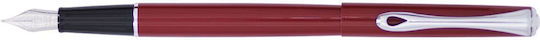 Diplomat Stilou Medium 0.8mm Gri Din Oțel