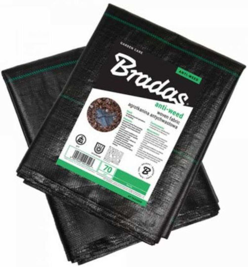 Anti-weed Woven Pp Black Uv 70g 0.6 X 10m