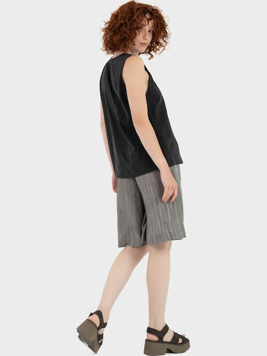 Women's Sleeveless Blouse Black