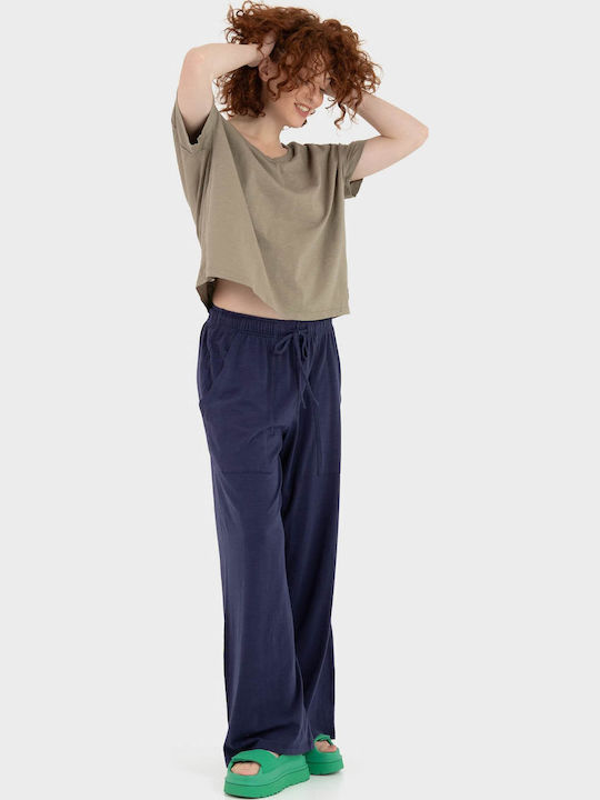 Bluza Damă Oversized Tricou Taupe