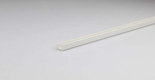 Profil U PVC 10x18mm/2m Alb