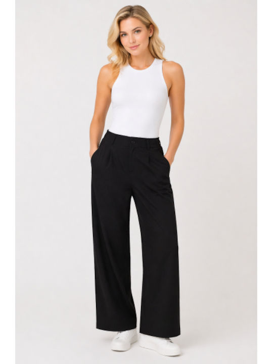 Women's Cotton Pantaloons in Regular Fit Black SC-SH003-26TR-BLACK