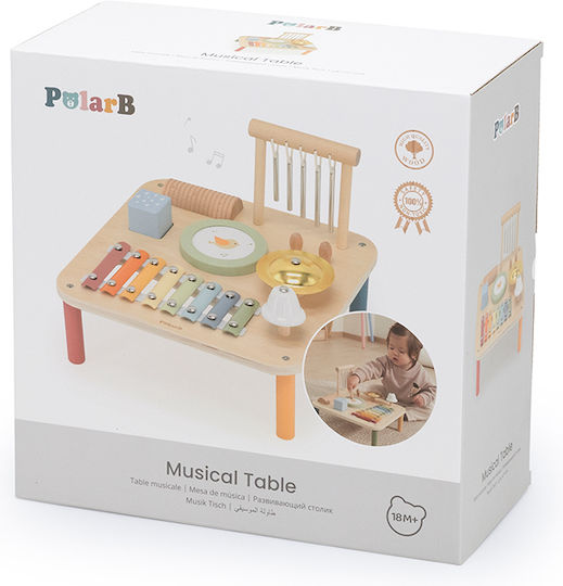 Viga Toys Τραπεζάκι Δραστηριοτήτων από Ξύλο με Μουσική και Ήχους