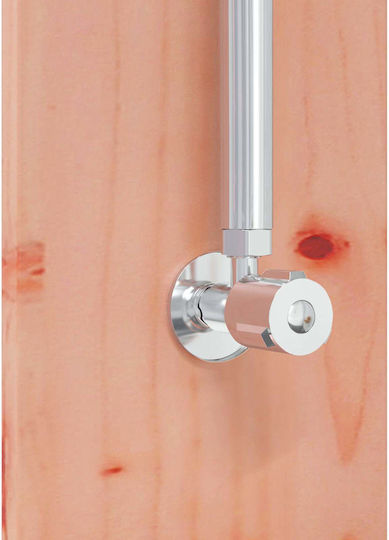 vidaXL Pool Shower from Natural Wood with Height 217cm Brown