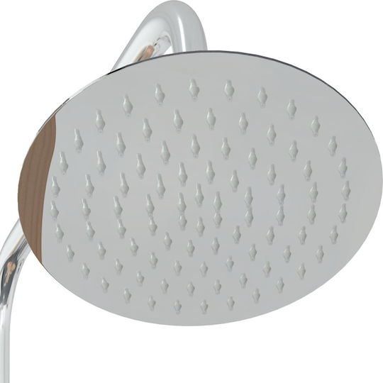 vidaXL Pool Shower from Natural Wood 246x24x19cm Brown