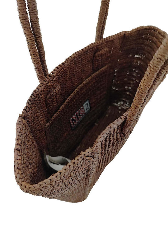 Straw Women's Tote Bag Brown