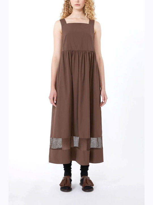 Midi Damenkleid Braun