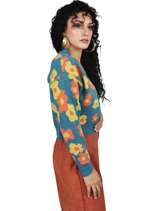 Women's Knitted Cardigan Blue