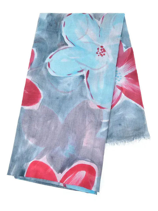 Ble Resort Collection Γυναικείο Φουλάρι Γαλάζιο