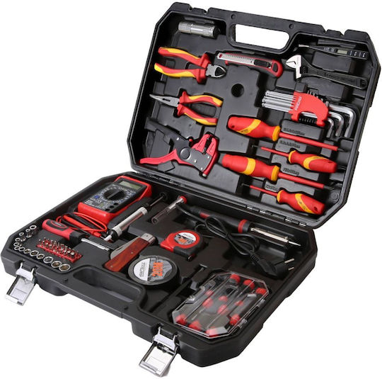 Kraft & Dele Tool Case with 68 Electrician's Tools