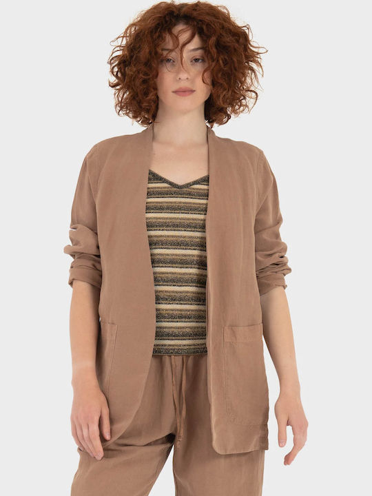 Deha Γυναικείο Σακάκι Light Brown