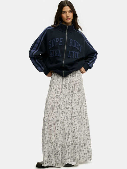 Ovin Fustă Maxi Din Piele Albă