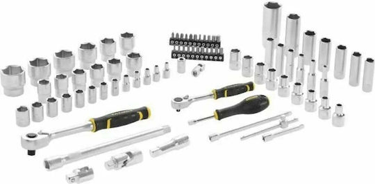 Stanley Set de chei tubulare și clichet 1\4" & 1\2" 38buc