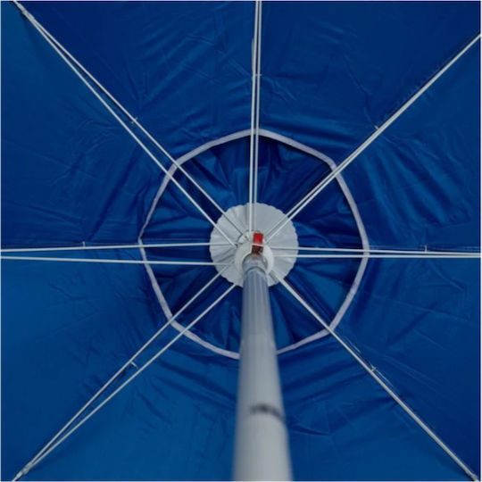 Folding Beach Umbrella Diameter 2m With Silver Air Duct