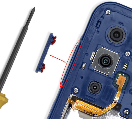 Clappio Buton De Volum De Înlocuire Galaxy A17 5g Albastru