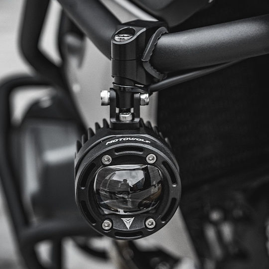 Motowolf Προβολάκια Μοτοσυκλέτας Led 70w 6000k-3000k Mdl5006 Διακόπτη Μαύρο