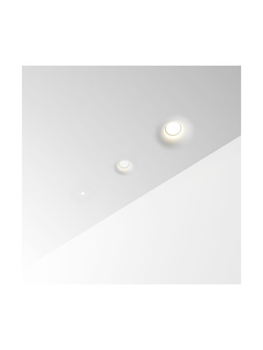 Ideal Lux Χωνευτό Σποτ Ροζ 24x24εκ.
