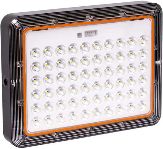 Metanor Αδιάβροχος Слънчев LED Προβολέας 10W Студено бяло 6000К με Τηλεχειριστήριο IP65