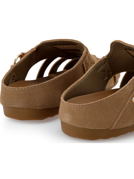 Women's Beige Flat Sandals
