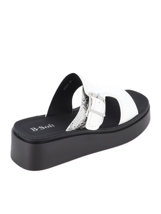 Γυναικεία Σανδάλια Flatforms Λευκά