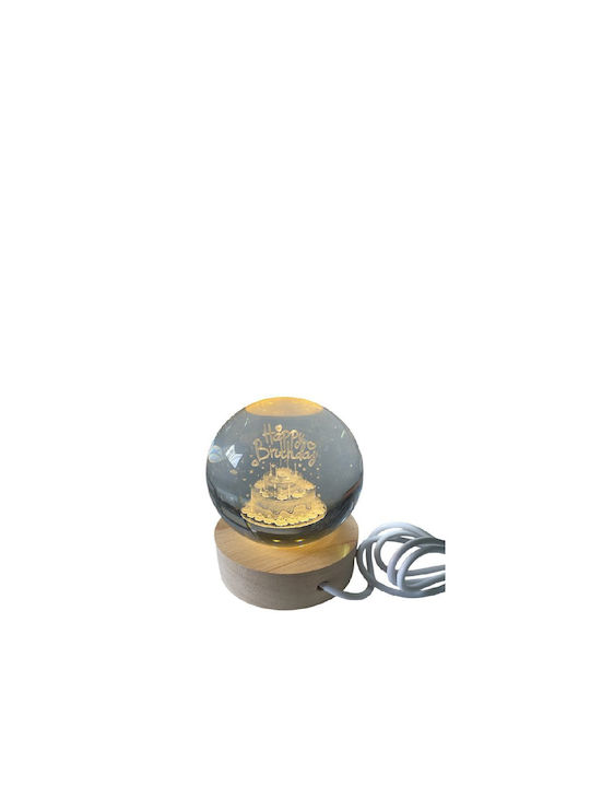 Espiel Dekorative Lampe Crystal Ball Transparent