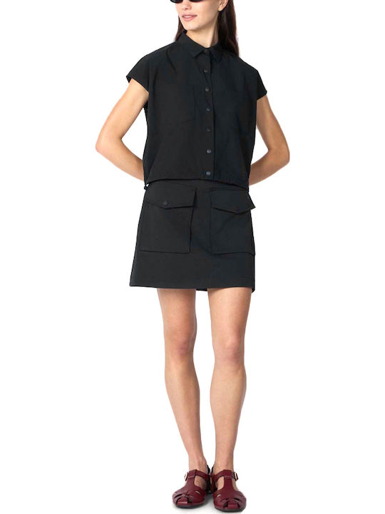 Short Sleeve Women's Shirt Black