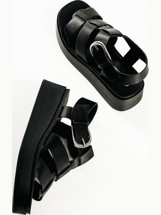 B-soft Women's Flatforms Black Soft Insole