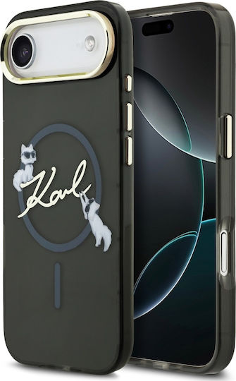 Karl Lagerfeld Rückseitencover Kunststoff / Silikon Schwarz für iPhone Air