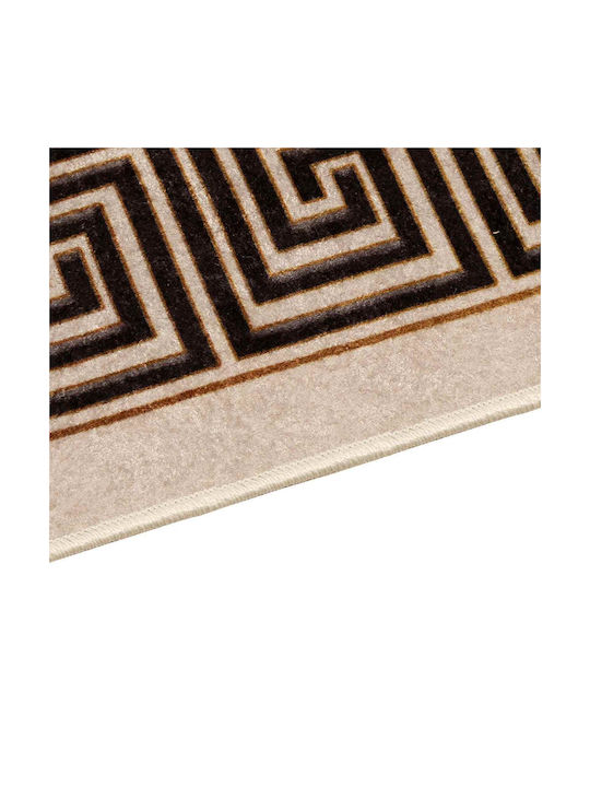 vidaXL Marsa Non-Slip Rectangular Black Rug 100x350cm