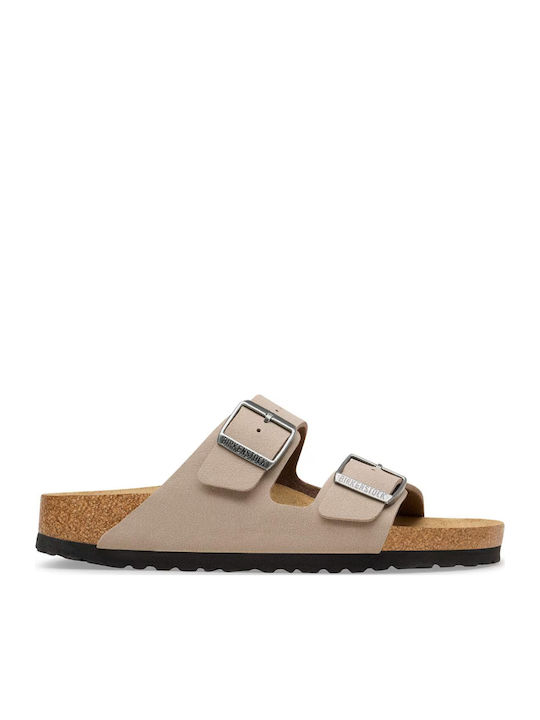 Unisex Birko-flor Men's Sandals in Beige Colour