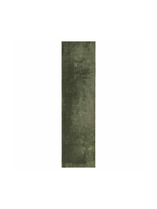 vidaXL vidaXL Rutschfestes Rechteckiges Wohnzimmer Teppich Mit Fransen Dschungel Grün 1000x80cm