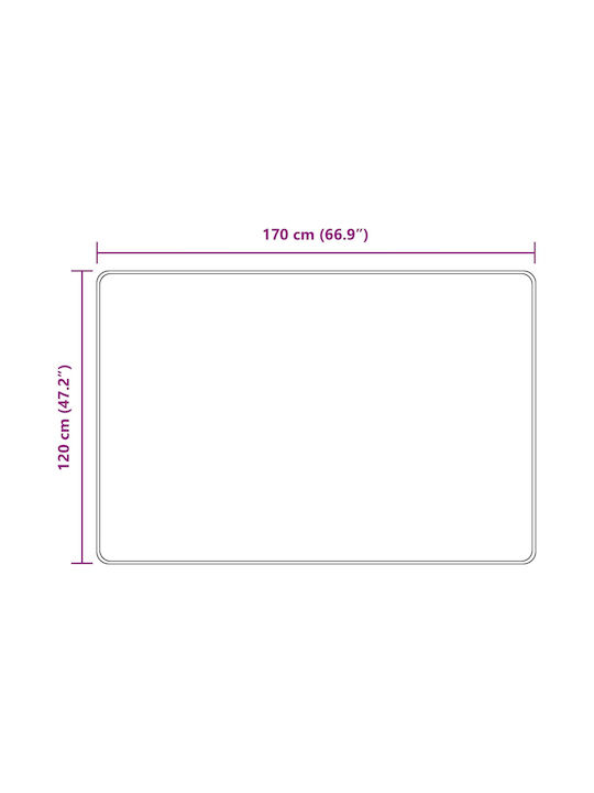 vidaXL Marsa Αντιολισθητικό Χαλί Ορθογώνιο Άμμος 120x170cm