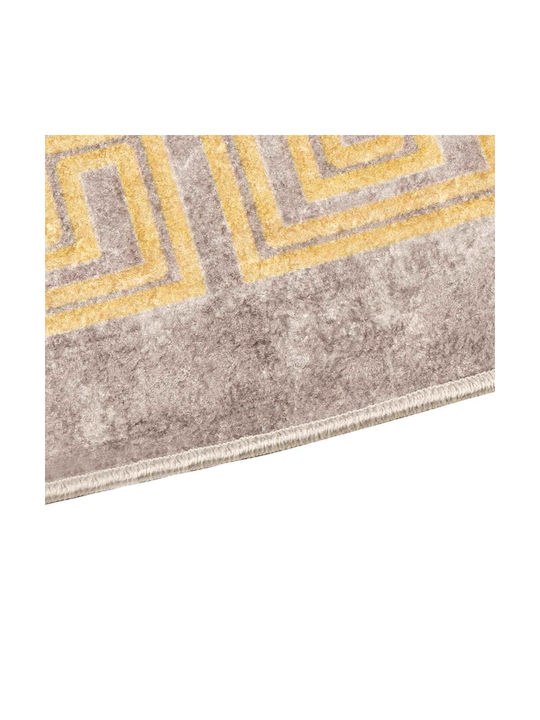 vidaXL Marsa Non-Slip Rectangular Gray Rug 100x350cm