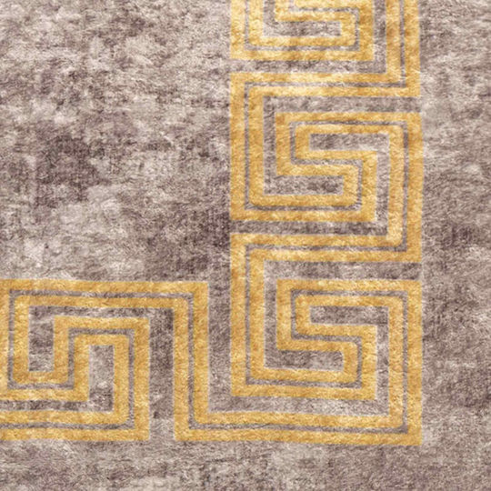 vidaXL Marsa Rutschfest Wohnzimmer Teppich Rechteckig Grau 50x450cm