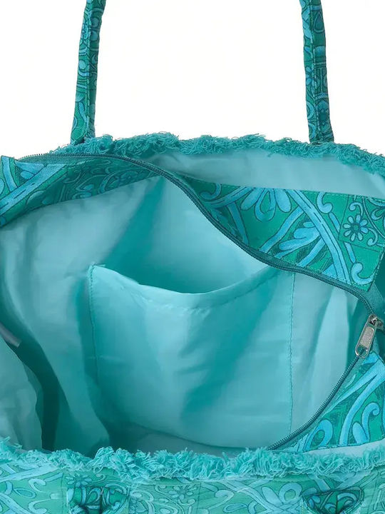 Ble Resort Collection Fabric Blue Beach Bag