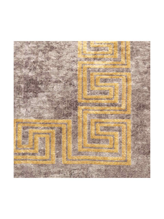 vidaXL Marsa Non-Slip Rectangular Gray Rug 100x350cm