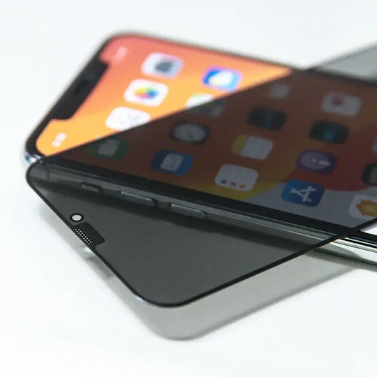 TelForceOne Privacy Tempered Glass Μαύρο (Galaxy S22 5G)