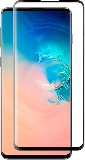 Curved Adeziv complet Full Face Tempered Glass Negru (Galaxy S23 Ultra)
