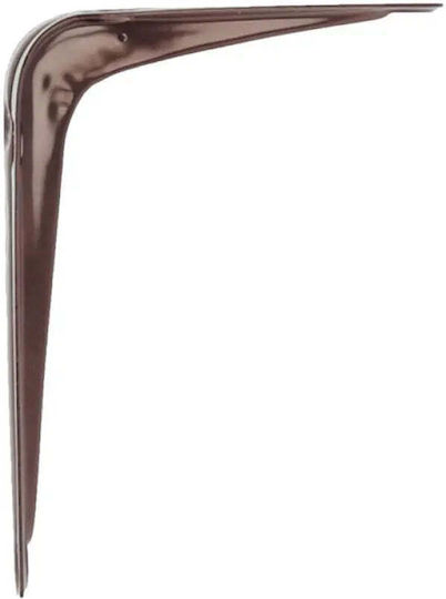 Amig Metal Corner Shelf in Brown Colour